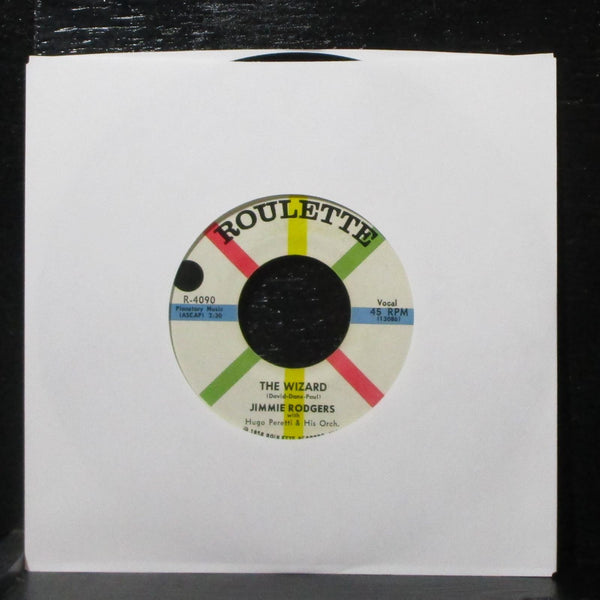 Jimmie Rodgers - Are You Really Mine / The Wizard 7" VG+ Roulette R-4090 USA - Shuga Records