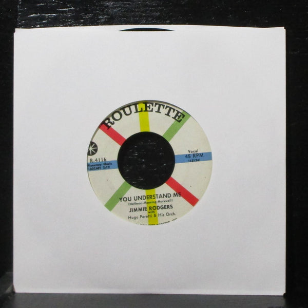 Jimmie Rodgers - Bimbombey / You Understand Me 7" VG+ Roulette R-4116 USA - Shuga Records