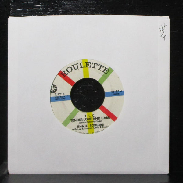 Jimmie Rodgers - T.L.C. / Waltzing Matilda 7" VG+ Roulette R-4218 USA 1959 - Shuga Records