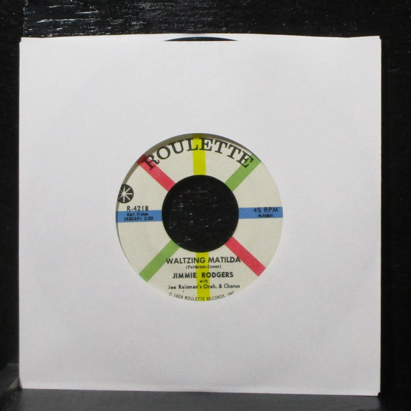 Jimmie Rodgers - T.L.C. / Waltzing Matilda 7" VG+ Roulette R-4218 USA 1959 - Shuga Records