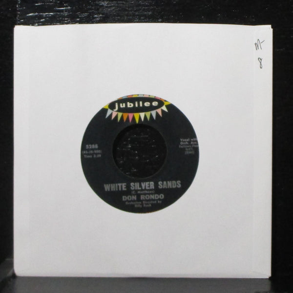 Don Rondo - White Silver Sands / Stars Fell On Alabama 7" Mint- Jubilee 5288 USA - Shuga Records