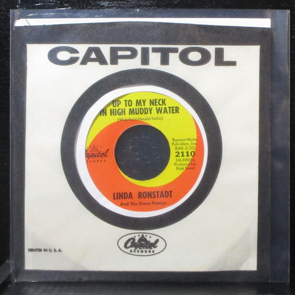 Linda Ronstadt - Up To My Neck In High Muddy Water 7" VG+ Capitol 2110 USA 1968 - Shuga Records