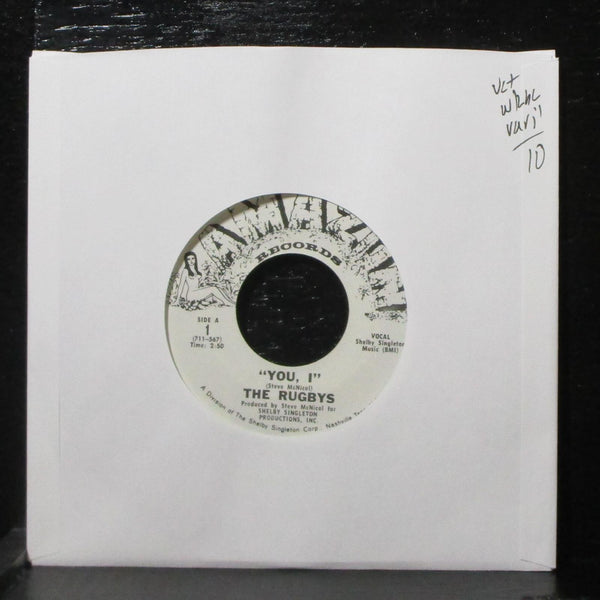 The Rugbys - You, I / Stay With Me 7" VG+ Amazon 1 USA 1969 label variation - Shuga Records