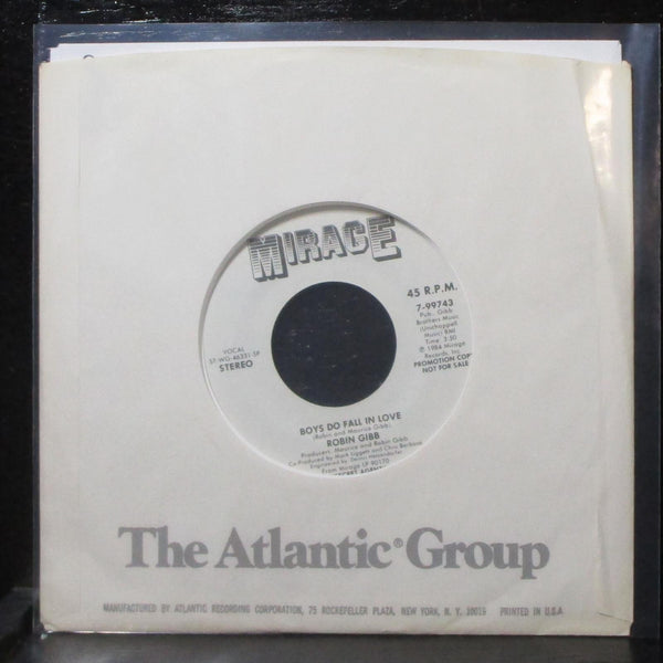 Robin Gibb - Boys Do Fall In Love 7" VG+ Promo Mirage 7-99743 USA 1984 - Shuga Records