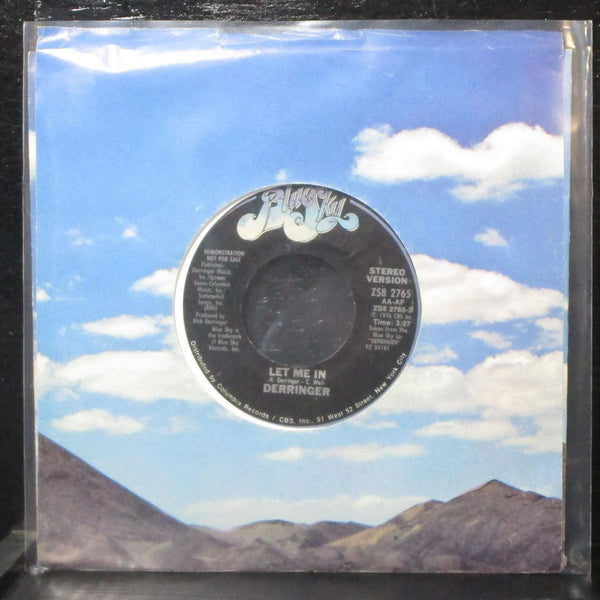 Derringer - Let Me In 7" Mint- Promo Blue Sky ZS8 2765 USA 1976 - Shuga Records