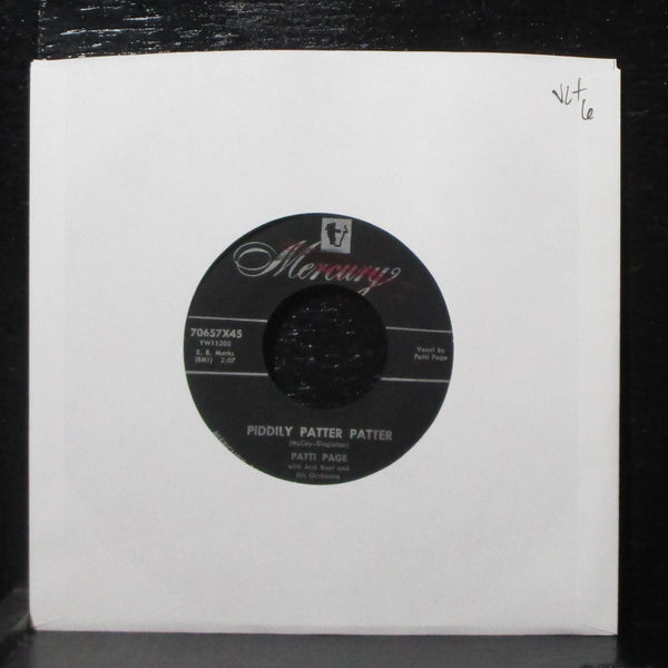 Patti Page - Piddily Patter Patter / Every Day 7" VG+ Mercury 70657X45 USA 1955 - Shuga Records