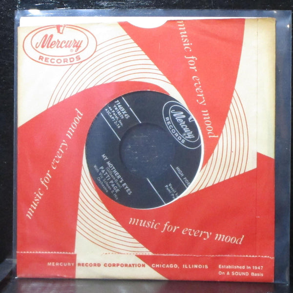 Patti Page - With My Eyes Wide Open I'm Dreaming 7" Mint- Mercury 71469X45 USA - Shuga Records
