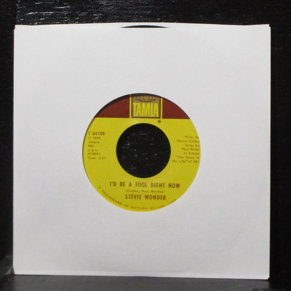 Stevie Wonder - Yester-Me, Yester-You, Yesterday 7" VG+ Tamla T 54188 label var - Shuga Records