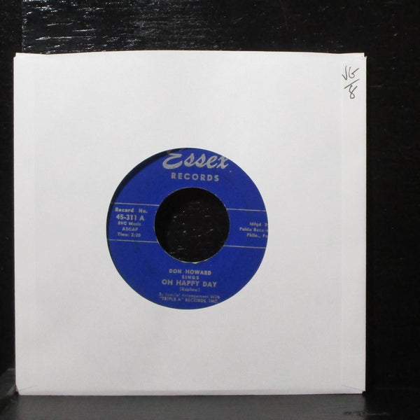 Don Howard - Oh Happy Day / You Went Away 7" VG Essex 45-311 USA 1952 - Shuga Records