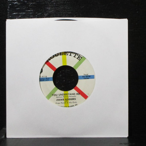 Jimmie Rodgers - Bimbombey / You Understand Me 7" VG+ Roulette R-4116 USA 1958 - Shuga Records