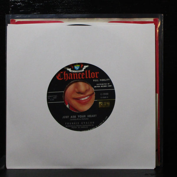 Frankie Avalon - Just Ask Your Heart / Two Fools 7" VG Chancellor C-1040 USA - Shuga Records