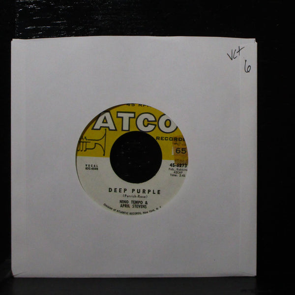 Nino Tempo & April Stevens - Deep Purple 7" VG+ ATCO 45-6273 USA 1963 - Shuga Records