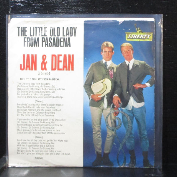 Jan & Dean - The Little Old Lady / My Might G.T.O. 7" VG+ Liberty 55704 USA 1964 - Shuga Records