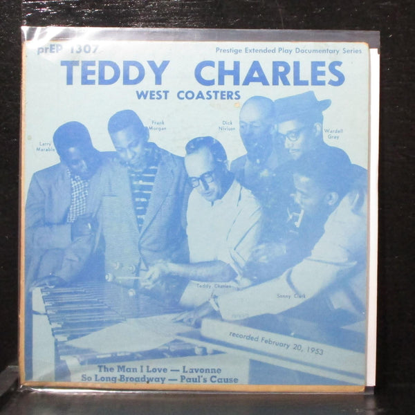 Teddy Charles' West Coasters EP 7" VG+ Prestige prEP 1307 USA 1953 - Shuga Records