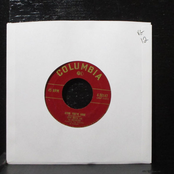 Gene Krupa - After You've Gone / Dark Eyes 7" VG Columbia 4-38147 USA - Shuga Records