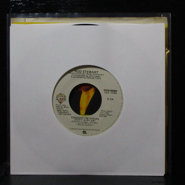 Rod Stewart - Tonight I'm Yours / Tora, Tora, Tora 7" Mint- WBS49886 USA 1982 - Shuga Records