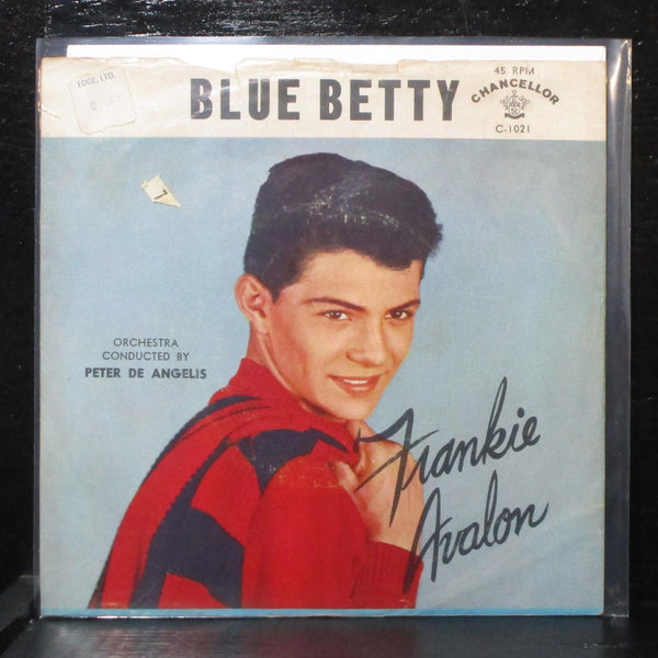 Frankie Avalon - Ginger Bread / Blue Betty 7" VG+ Chancellor 1021 USA 1958 - Shuga Records