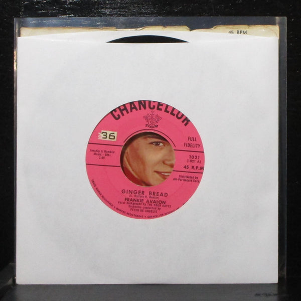 Frankie Avalon - Ginger Bread / Blue Betty 7" VG+ Chancellor 1021 USA 1958 - Shuga Records