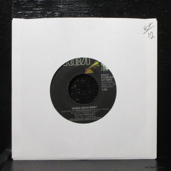 Elvis Presley - Bossa Nova Baby / Witchcraft 7" VG+ RCA 447-0642 USA - Shuga Records