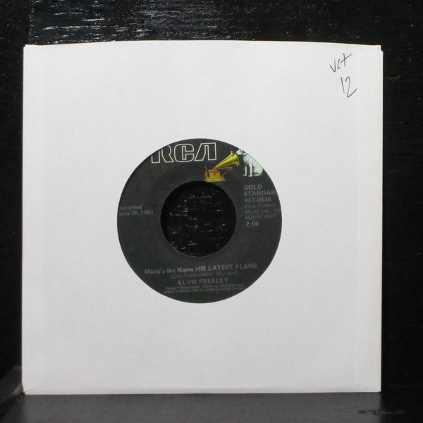 Elvis Presley - His Latest Flame / Little Sister 7" VG+ RCA 447-0634 USA 1977 - Shuga Records