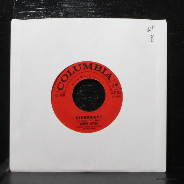 Johnny Mathis - Starbright / All Is Well 7" VG+ Columbia 4-41583 USA 1960 - Shuga Records