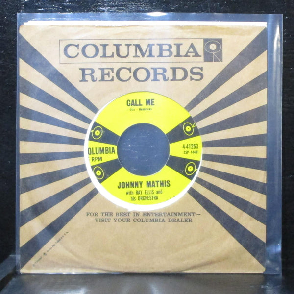 Johnny Mathis - Call Me / Stairway To The Sea 7" VG+ Columbia 4-41253 USA 1958 - Shuga Records