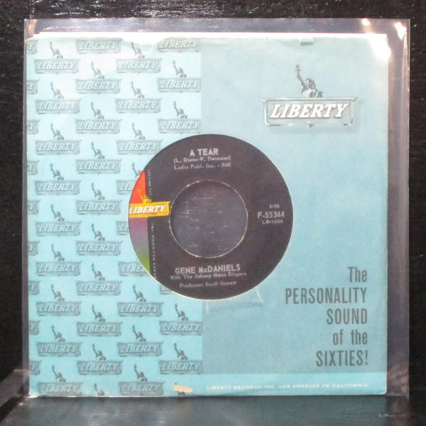 Gene McDaniels - A Tear / She's Come Back 7" Mint- Liberty F-55344 USA 1961 - Shuga Records