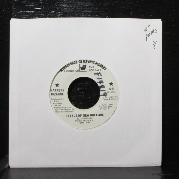 Harpers Bizarre - Battle Of New Orleans / Green Apple Tree 7" VG+ Promo WB 7223 - Shuga Records
