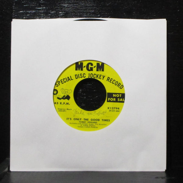 Tommy Edwards - My Melancholy Baby 7" Mint- Promo MGM K12794 USA 1959 - Shuga Records