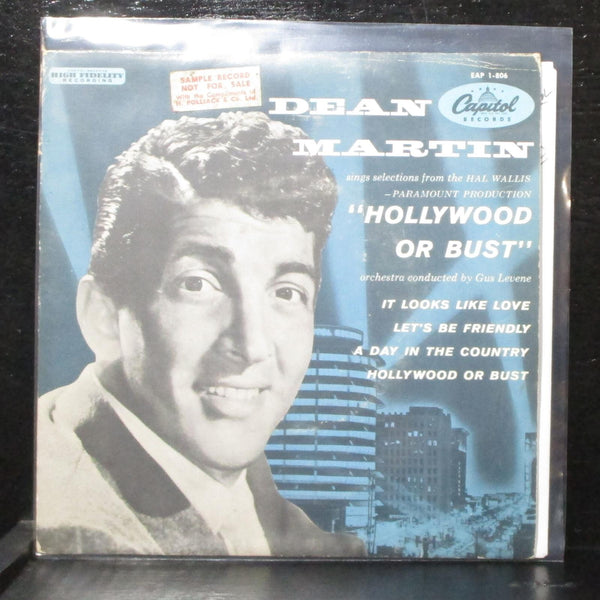 Dean Martin - Hollywood Or Bust EP 7" VG Promo Capitol EAP1-806 South Africa - Shuga Records