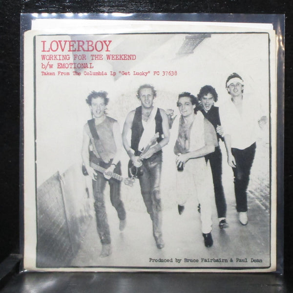 Loverboy - Working For The Weekend / Emotional 7" Mint- Columbia 18-02589 USA - Shuga Records