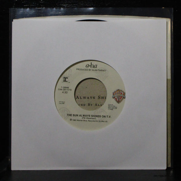 a-ha - The Sun Always Shines On T.V. / Driftwood 7" Mint- Warner Bros. 7-28846 - Shuga Records