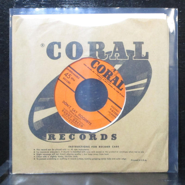 Buddy Greco - How Do You Think I Feel? / Don't Say Goodbye 7" VG+ Coral 9-61038 - Shuga Records