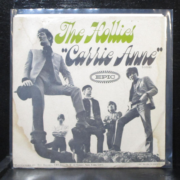 The Hollies - Carrie-Anne / Signs That Will Never Change 7" VG+ Epic 5-10180 USA - Shuga Records