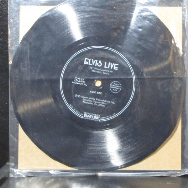 Elvis Presley - Elvis Live: 1961 Press Confrence 7" Flexi-disc VG Mono 1037710 - Shuga Records