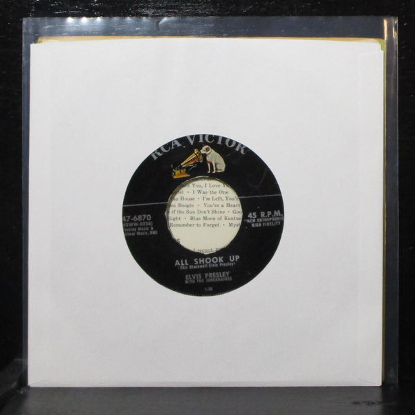 Elvis Presley - All Shook Up / That's When Your Heartaches Begin 7" VG 47-6870 - Shuga Records