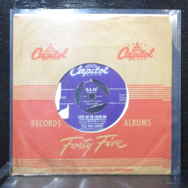 Ella Mae Morse - The Blacksmith Blues / Love Me Or Leave Me 7" Capitol F1922 USA - Shuga Records