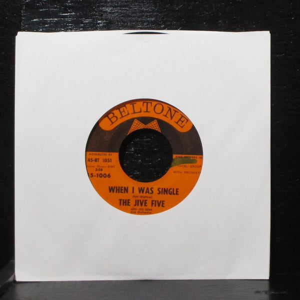 The Jive Five - My True Story / When I Was Single 7" VG Beltone 45-1006 USA 1961 - Shuga Records