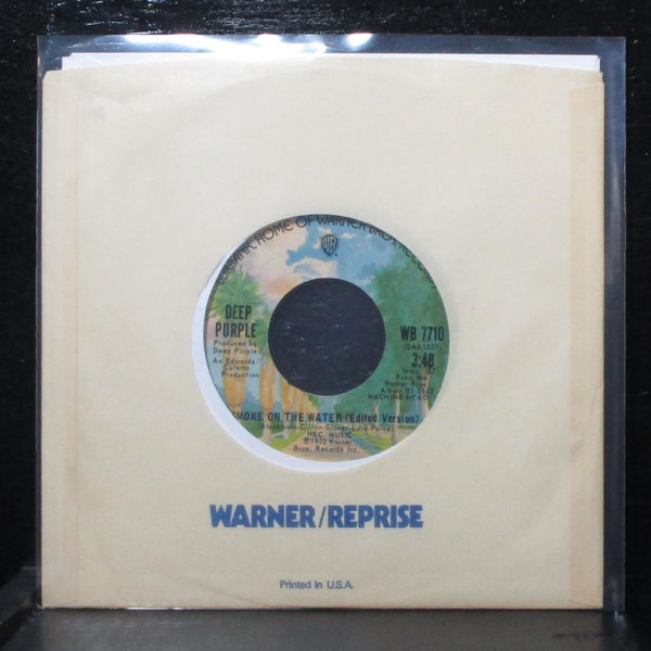 Deep Purple - Smoke On The Water (Edited Version) 7" VG+ Warner Bros. WB 7710 - Shuga Records