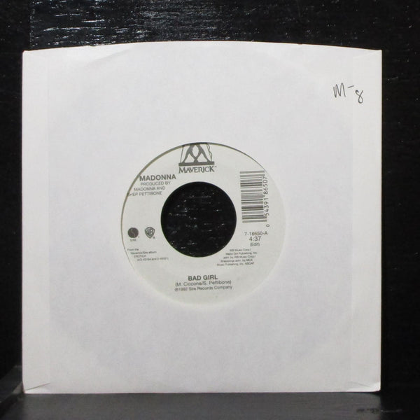 Madonna - Bad Girl / Fever 7" Mint- Maverick 7-18650 USA 1993 - Shuga Records