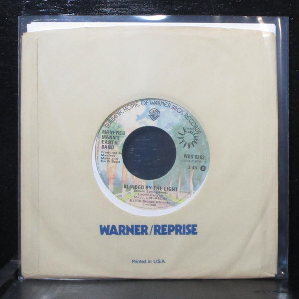 Manfred Mann's Earth Band - Blinded By The Light 7" VG+ Warner Bros WBS 8252 - Shuga Records