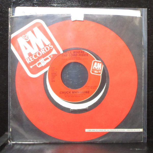 Chuck Mangione - Hill Where The Lord Hides 7" Mint- Promo A&M 2338 USA 1981 - Shuga Records