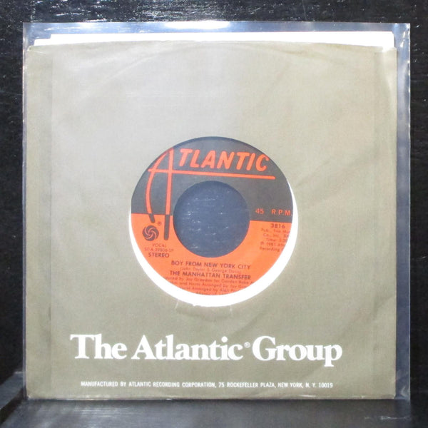 The Manhattan Transfer - Boy From New York City 7" Mint- Atlantic 3816 USA 1981 - Shuga Records