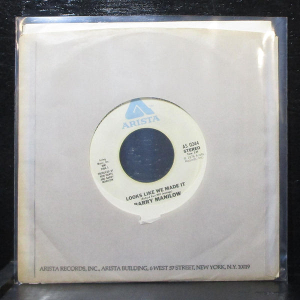 Barry Manilow - Looks Like We Made It 7" VG+ Promo Arista AS 0244 USA 1976 - Shuga Records
