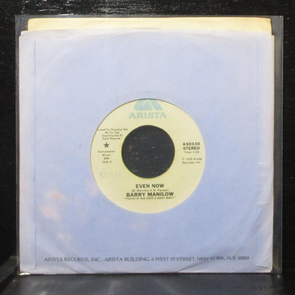Barry Manilow - Even Now 7" VG+ Promo Arista AS0330 USA  1978 - Shuga Records