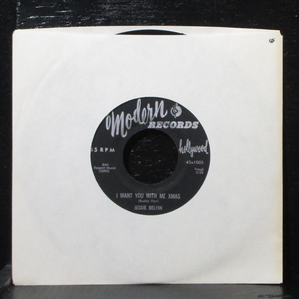 Jessie Belvin - Goodnight My Love 7" VG+ Modern 45x1005 USA 1956 - Shuga Records