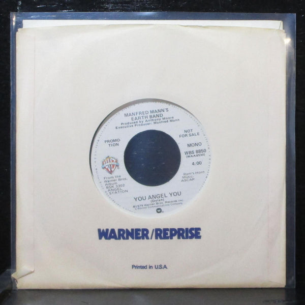 Manfred Mann's Earth Band - You Angel You 7" Mint- Promo WBS 8850 USA 1979 - Shuga Records
