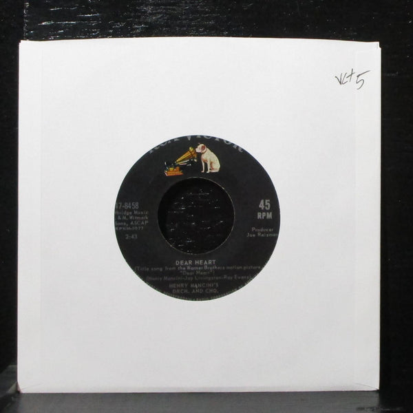 Henry Mancini - Dear Heart / How Soon 7" VG+ RCA 47-8458 USA 1964 - Shuga Records
