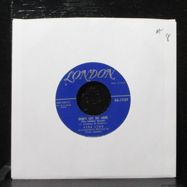 Vera Lynn - Don't Cry My Love / By The Fountains Of Rome 7" Mint- London 45-1729 - Shuga Records