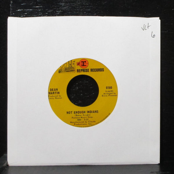 Dean Martin - Not Enough Indians / Rainbows Are Back In Style 7" VG+ 0780 USA - Shuga Records